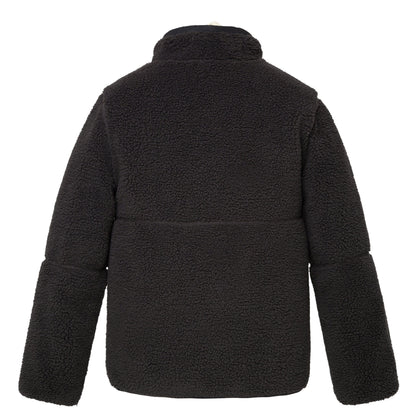 Boys Reversible Puffer Fleece Jacket Water Resistant Warm Outerwear - Black Coats & Jackets Rokka&Rolla
