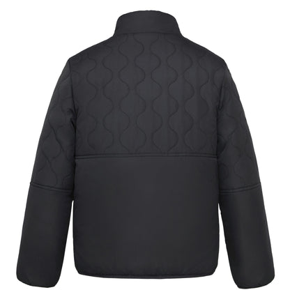 Boys Reversible Puffer Fleece Jacket Water Resistant Warm Outerwear - Black Coats & Jackets Rokka&Rolla