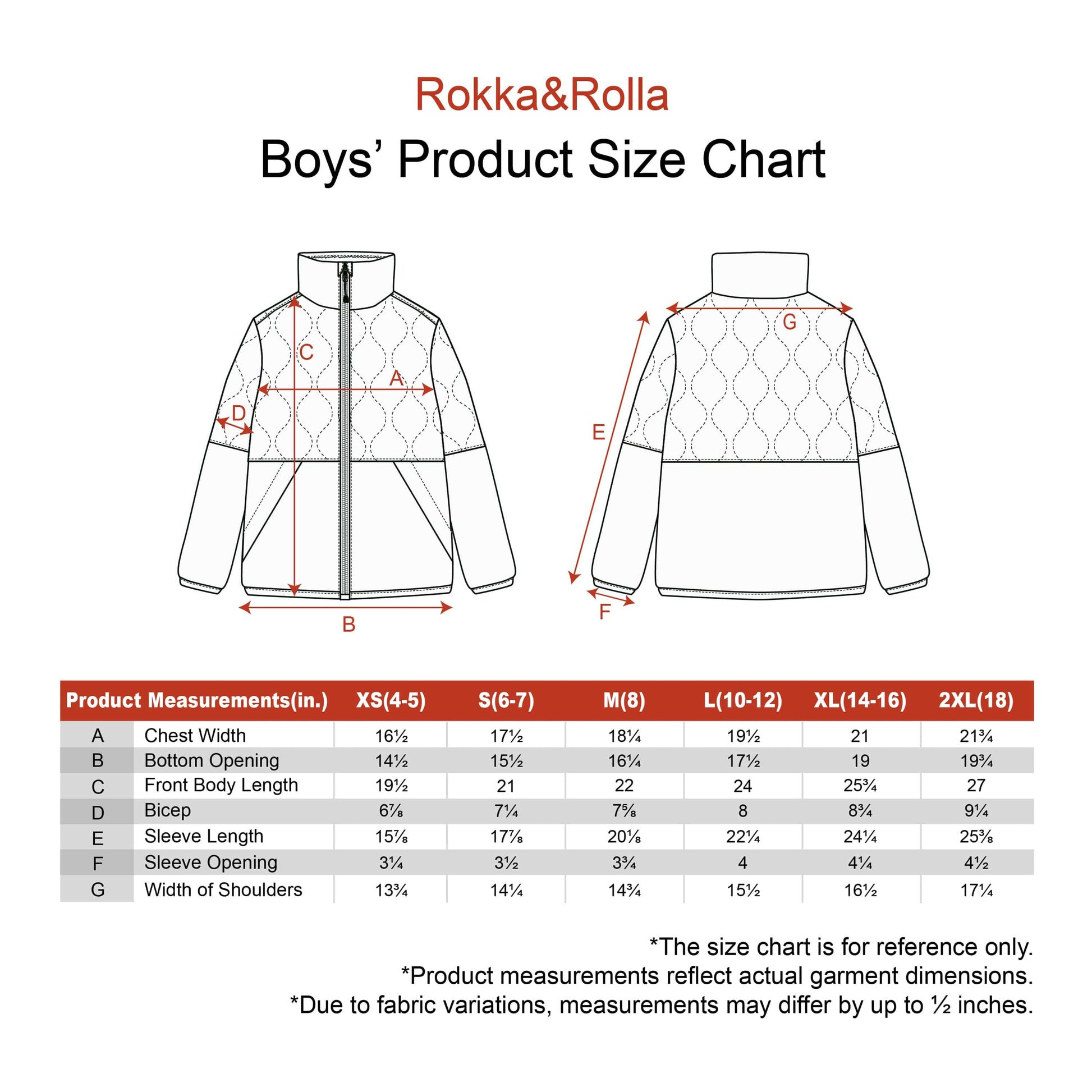 Boys Reversible Puffer Fleece Jacket Water Resistant Warm Outerwear - Black Coats & Jackets Rokka&Rolla