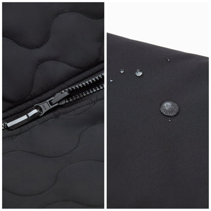Boys Reversible Puffer Fleece Jacket Water Resistant Warm Outerwear - Black Coats & Jackets Rokka&Rolla