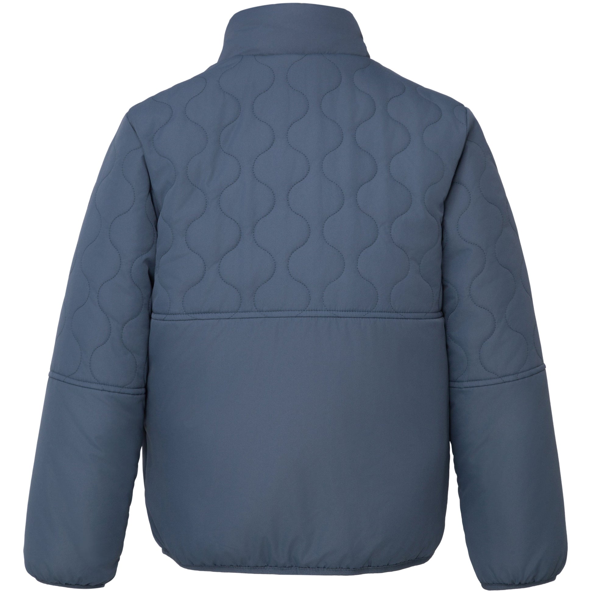 Boys Reversible Puffer Fleece Jacket Water Resistant Warm Outerwear - Navy Coats & Jackets Rokka&Rolla