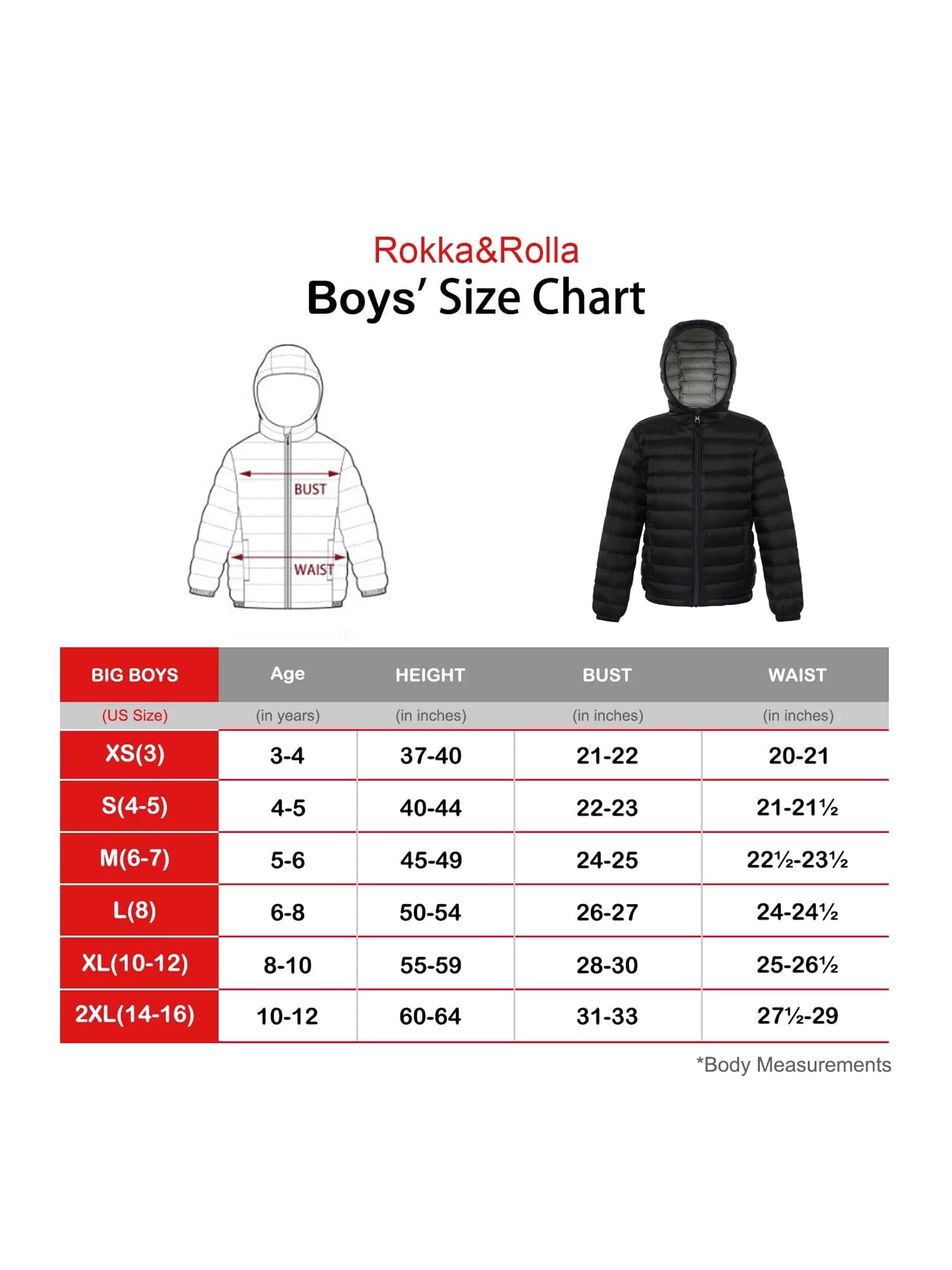 Boys' Ultra Light Packable Down Puffer Jacket Coats & Jackets Rokka & Rolla