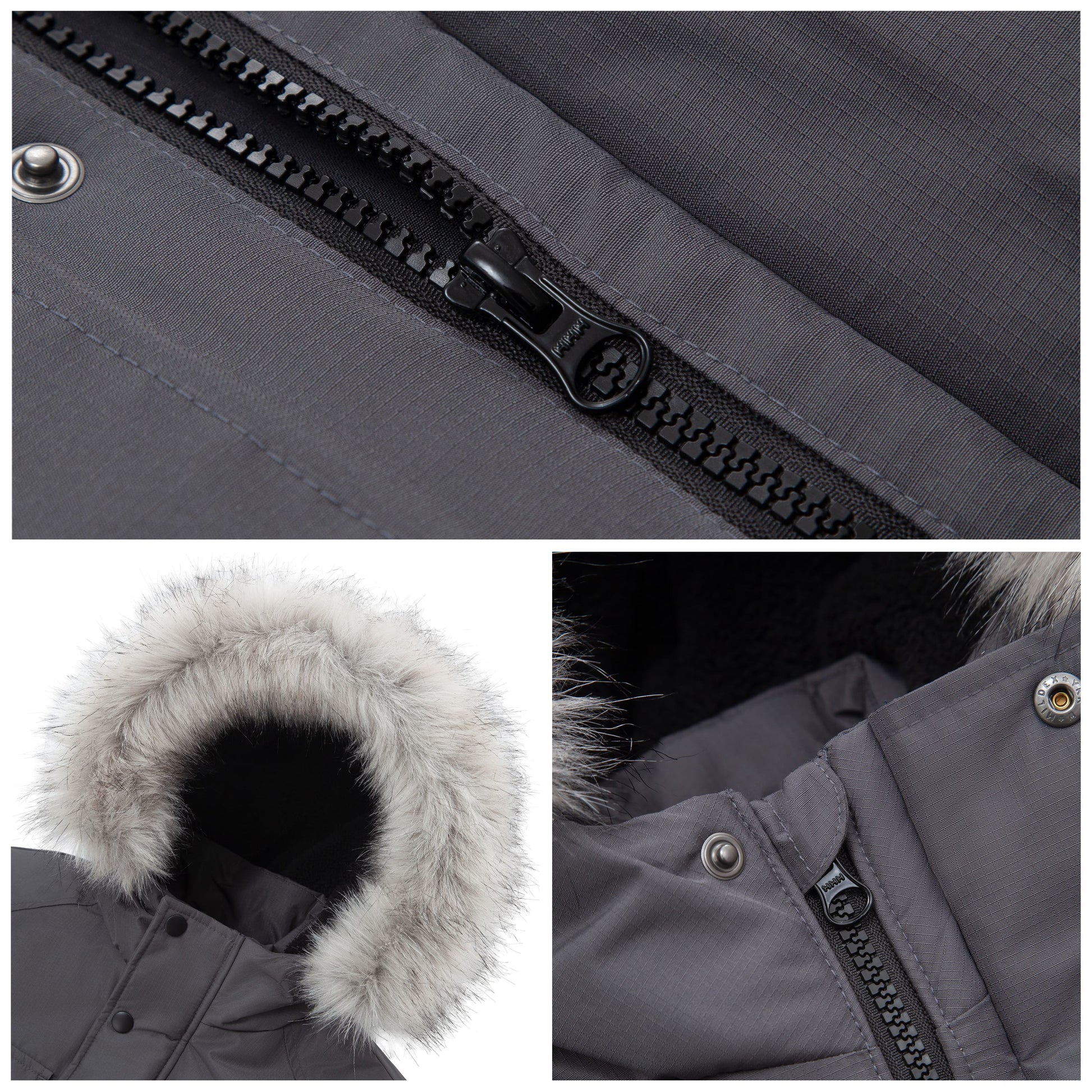 Boys' Water-Resistant Ripstop Shell Parka Jacket Fleece Lined Winter Coat Coats & Jackets Rokka&Rolla
