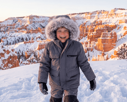 Boys' Water-Resistant Ripstop Shell Parka Jacket Fleece Lined Winter Coat Coats & Jackets Rokka&Rolla
