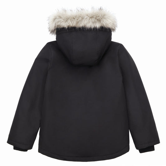 Boys' Water-Resistant Ripstop Shell Parka Jacket Fleece Lined Winter Coat Rokka&Rolla
