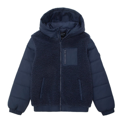 Boys' Water-Resistant Sherpa Puffer Jacket Coats & Jackets Rokka & Rolla