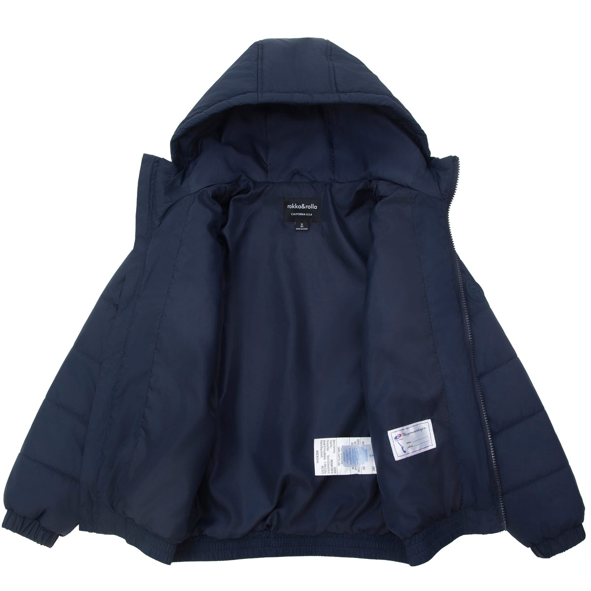 Boys' Water-Resistant Sherpa Puffer Jacket Coats & Jackets Rokka & Rolla