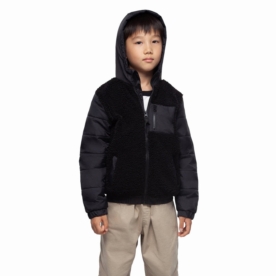 Boys' Water-Resistant Sherpa Puffer Jacket Coats & Jackets Rokka & Rolla