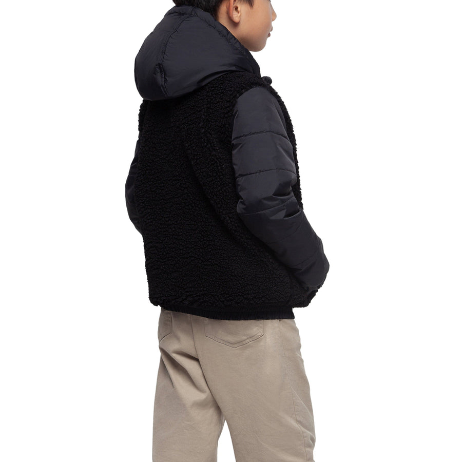 Boys' Water-Resistant Sherpa Puffer Jacket Coats & Jackets Rokka & Rolla