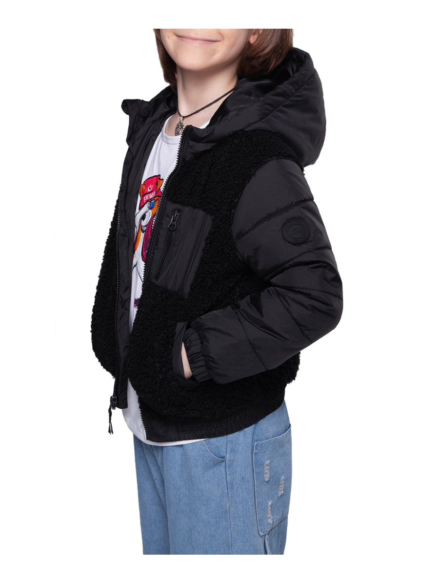 Boys' Water-Resistant Teddy Sherpa Puffer Jacket Coats & Jackets Rokka & Rolla