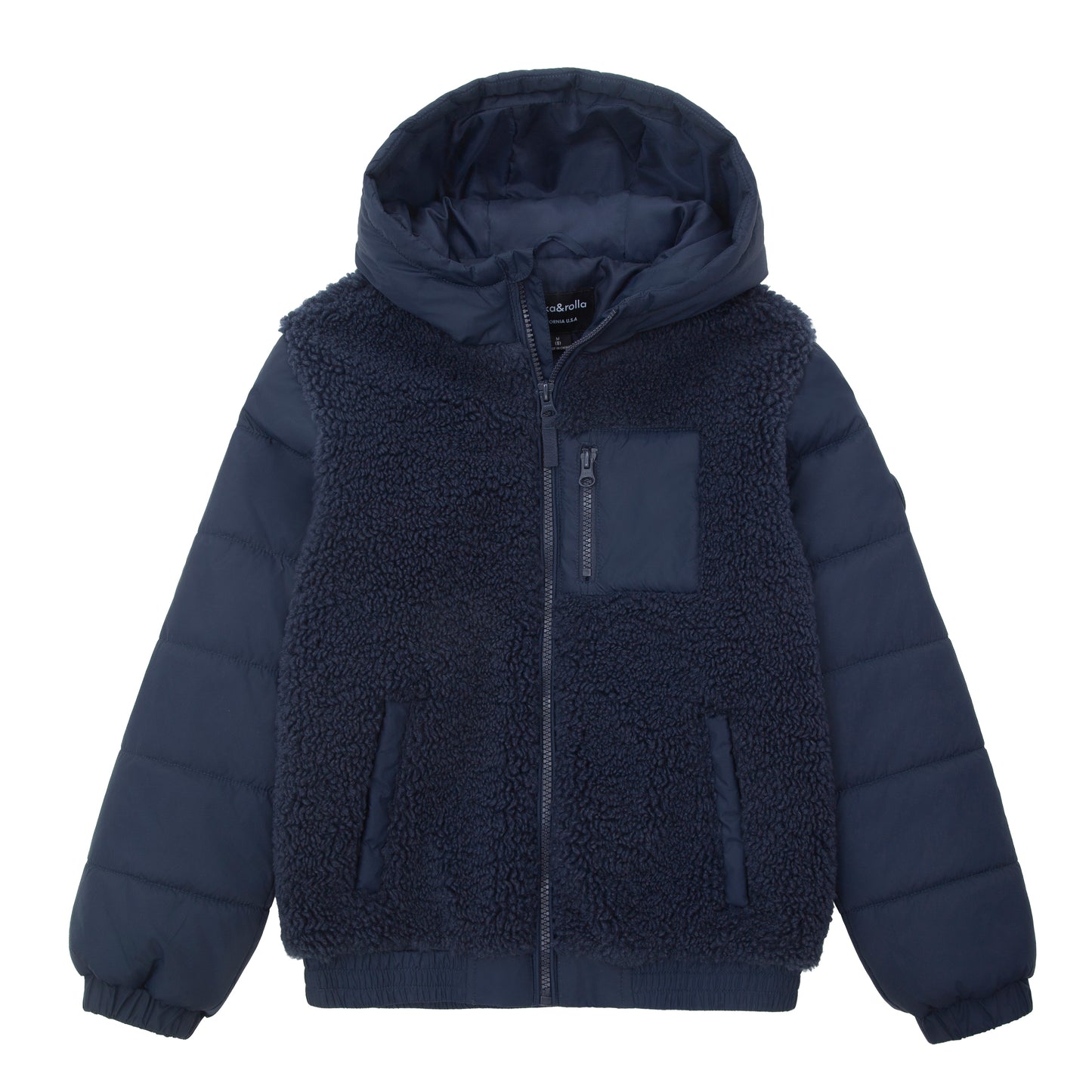 Boys' Water-Resistant Sherpa Puffer Jacket