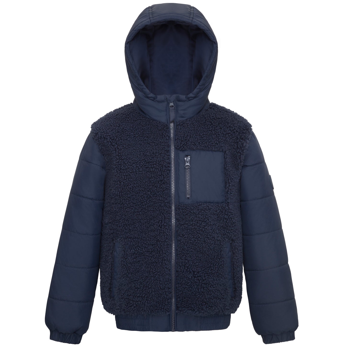 Boys' Water-Resistant Sherpa Puffer Jacket