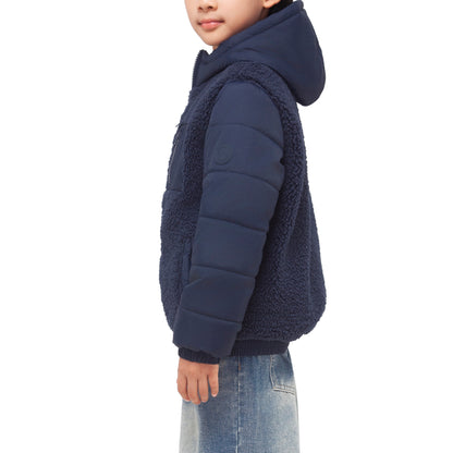 Boys' Water-Resistant Sherpa Puffer Jacket