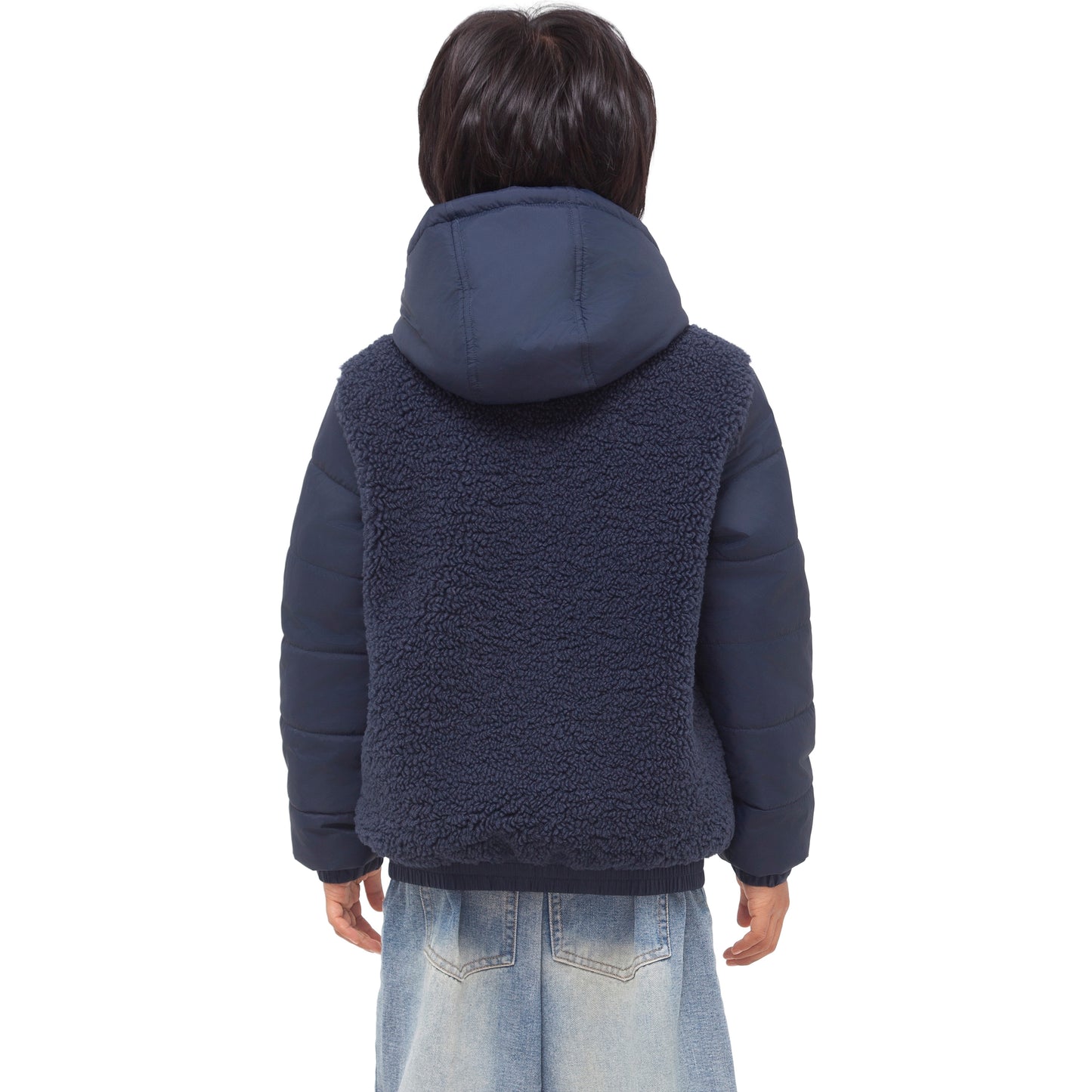 Boys' Water-Resistant Sherpa Puffer Jacket