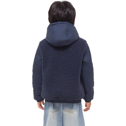 Boys' Water-Resistant Sherpa Puffer Jacket
