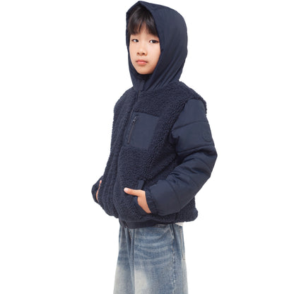 Boys' Water-Resistant Sherpa Puffer Jacket