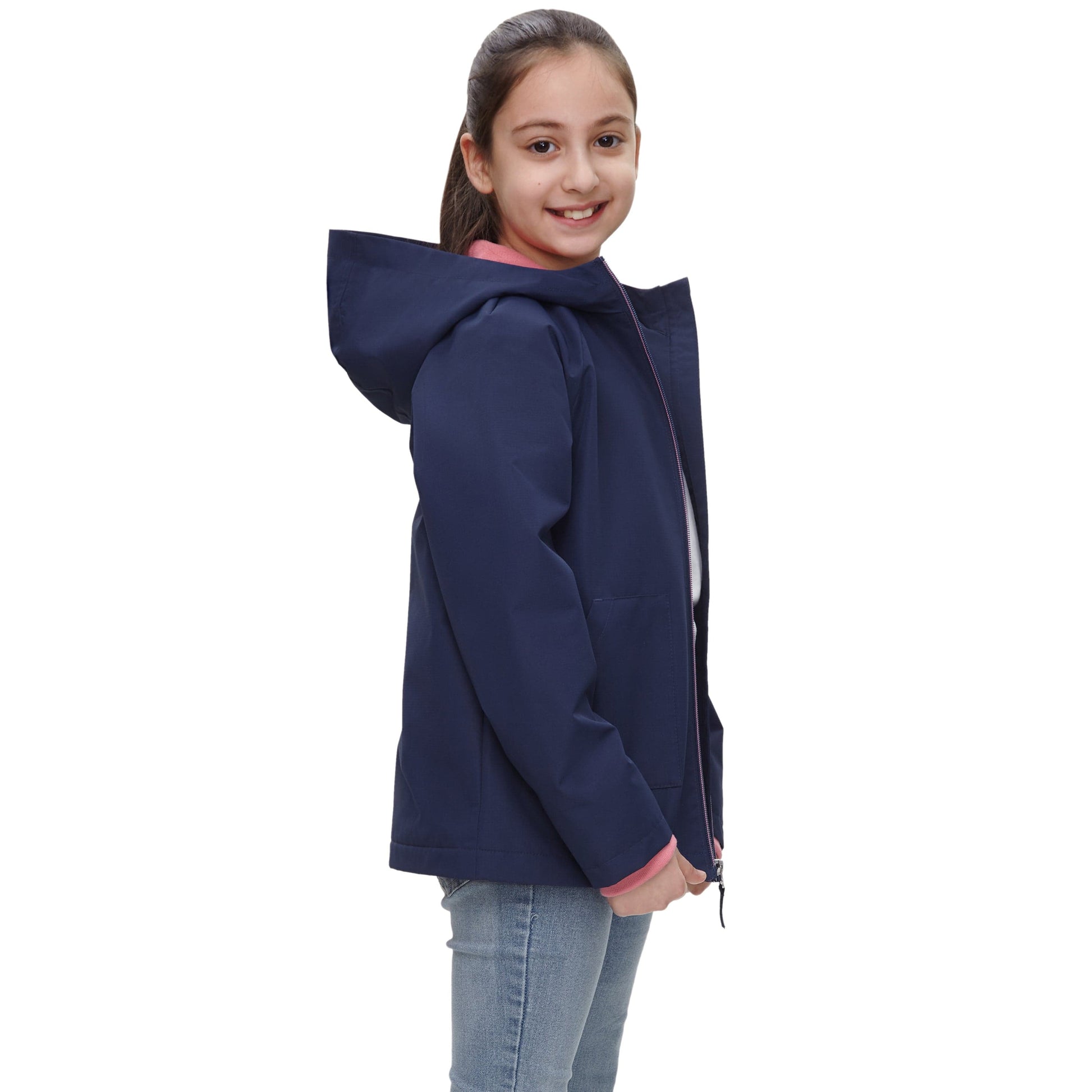 Girl's Hooded Water-Resistant Parka Windbreaker Jacket Coats & Jackets Rokka & Rolla