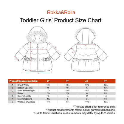 Girls Fuzzy Hooded Quilted Jacket Toddler Outerwear - Pearl Cream Baby & Toddler Outerwear Rokka&Rolla