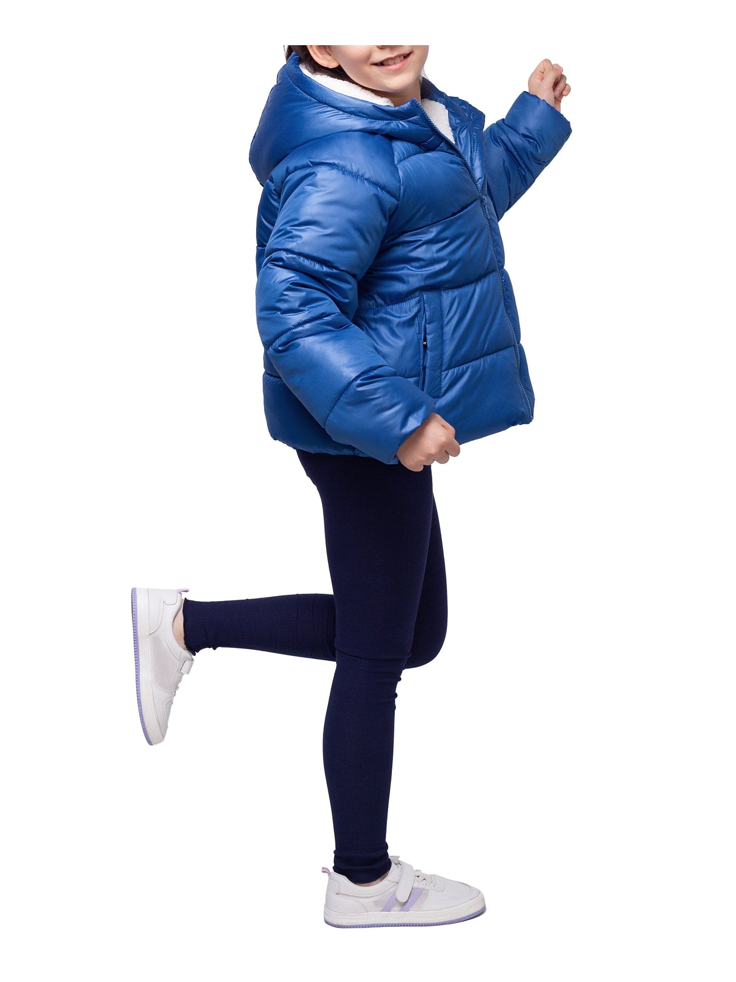 Girls' Heavyweight Puffer Jacket Sherpa Lined Bubble Coat Coats & Jackets Rokka & Rolla