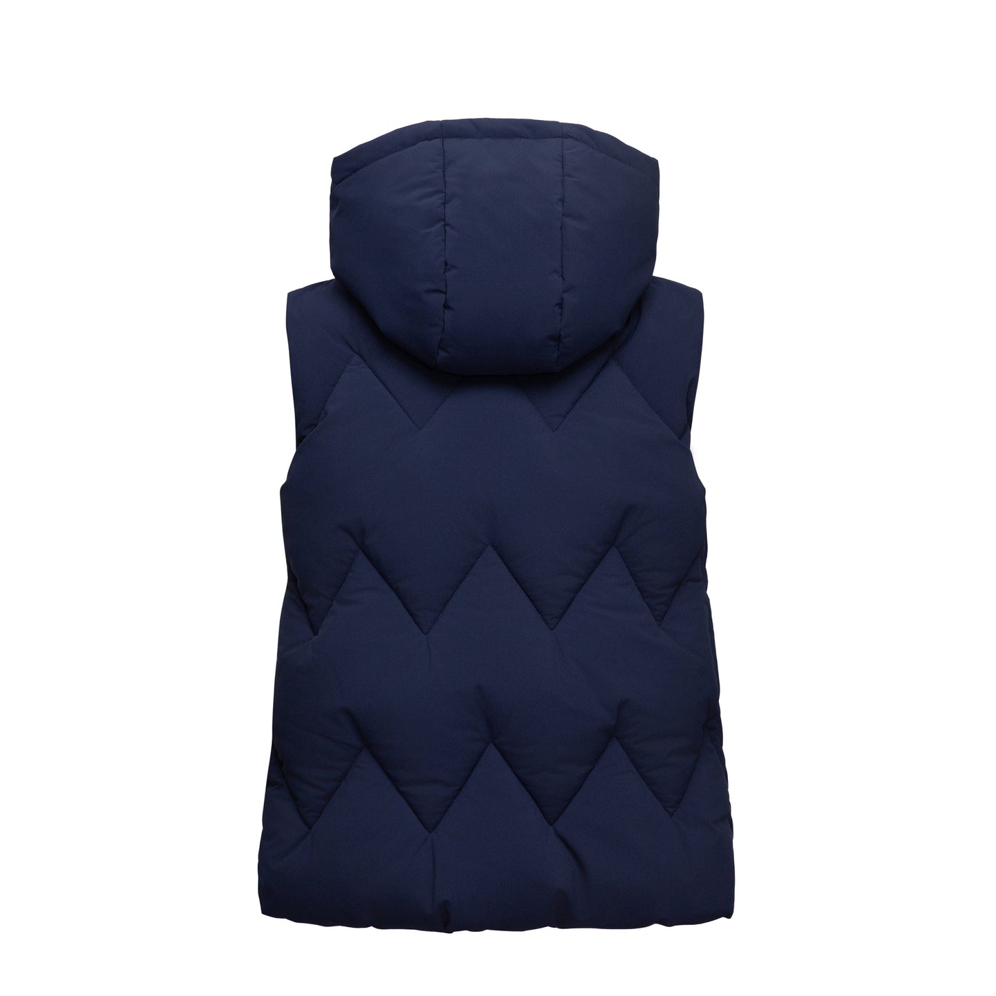 Girls Hooded Puffer Vest Water Resistant Warm Quilted Outerwear - Navy Coats & Jackets Rokka&Rolla