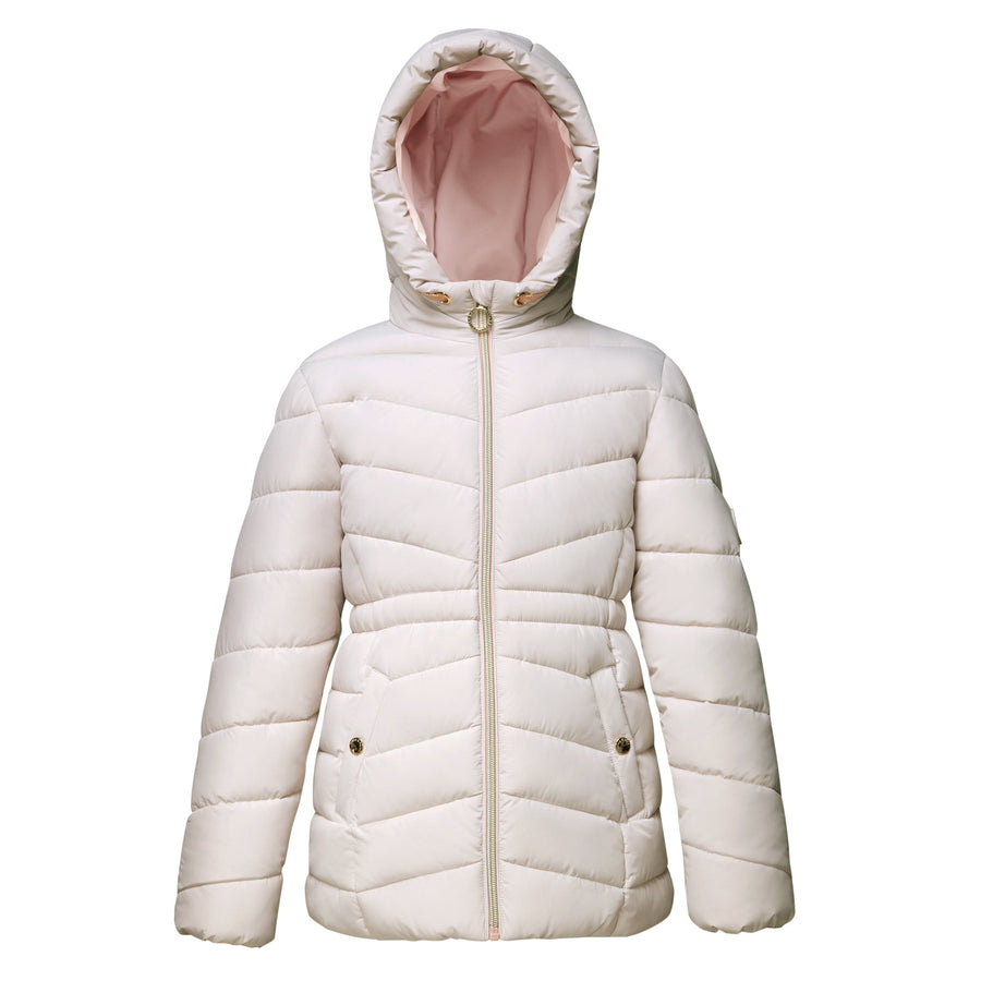 Girls' Jacket Lightweight Long Puffer Jacket Coats & Jackets XS / Ivory Rokka & Rolla