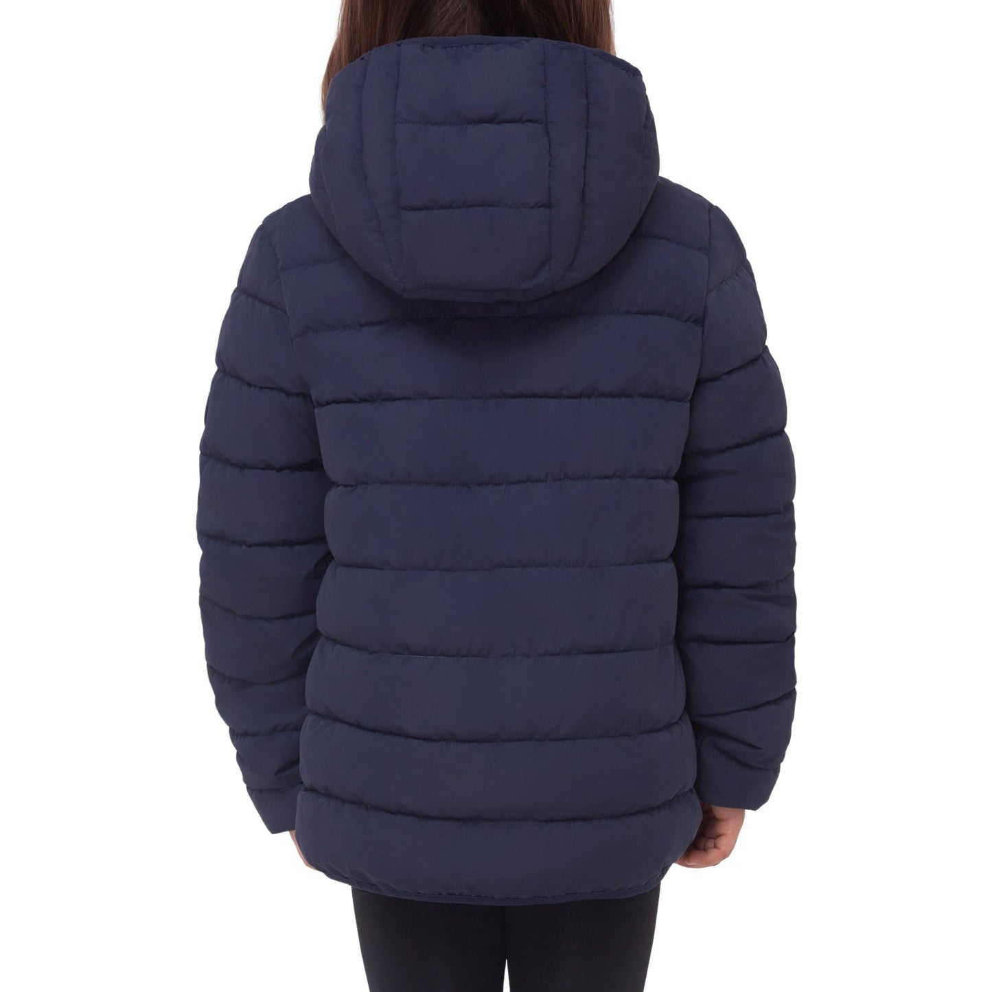 Girls' Lightweight Water-Resistant  Winter Coat Puffer Jacket - Navy Coats & Jackets Rokka&Rolla