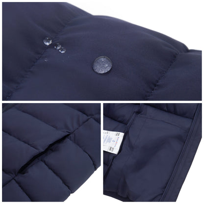 Girls' Lightweight Water-Resistant  Winter Coat Puffer Jacket - Navy Coats & Jackets Rokka&Rolla