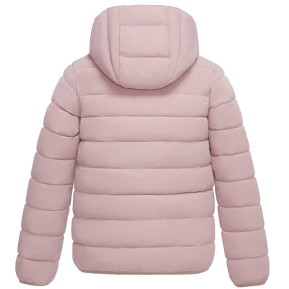 Girls' Lightweight Water-Resistant  Winter Coat Puffer Jacket - Pink Coats & Jackets Rokka&Rolla