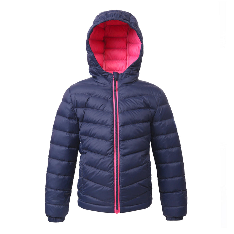 Girls' New Ultra Light Packable Down Puffer Jacket Coats & Jackets XS (4-5) / Navy Rokka & Rolla