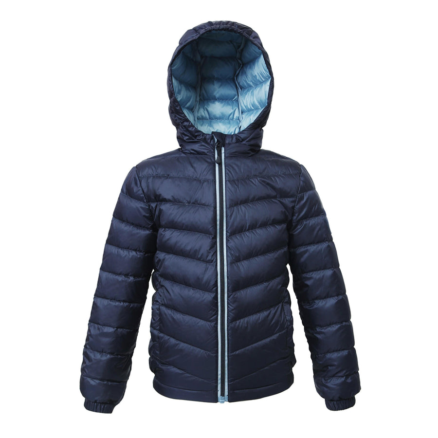 Girls' New Ultra Light Packable Down Puffer Jacket Coats & Jackets XS (4-5) / Sky Rokka & Rolla