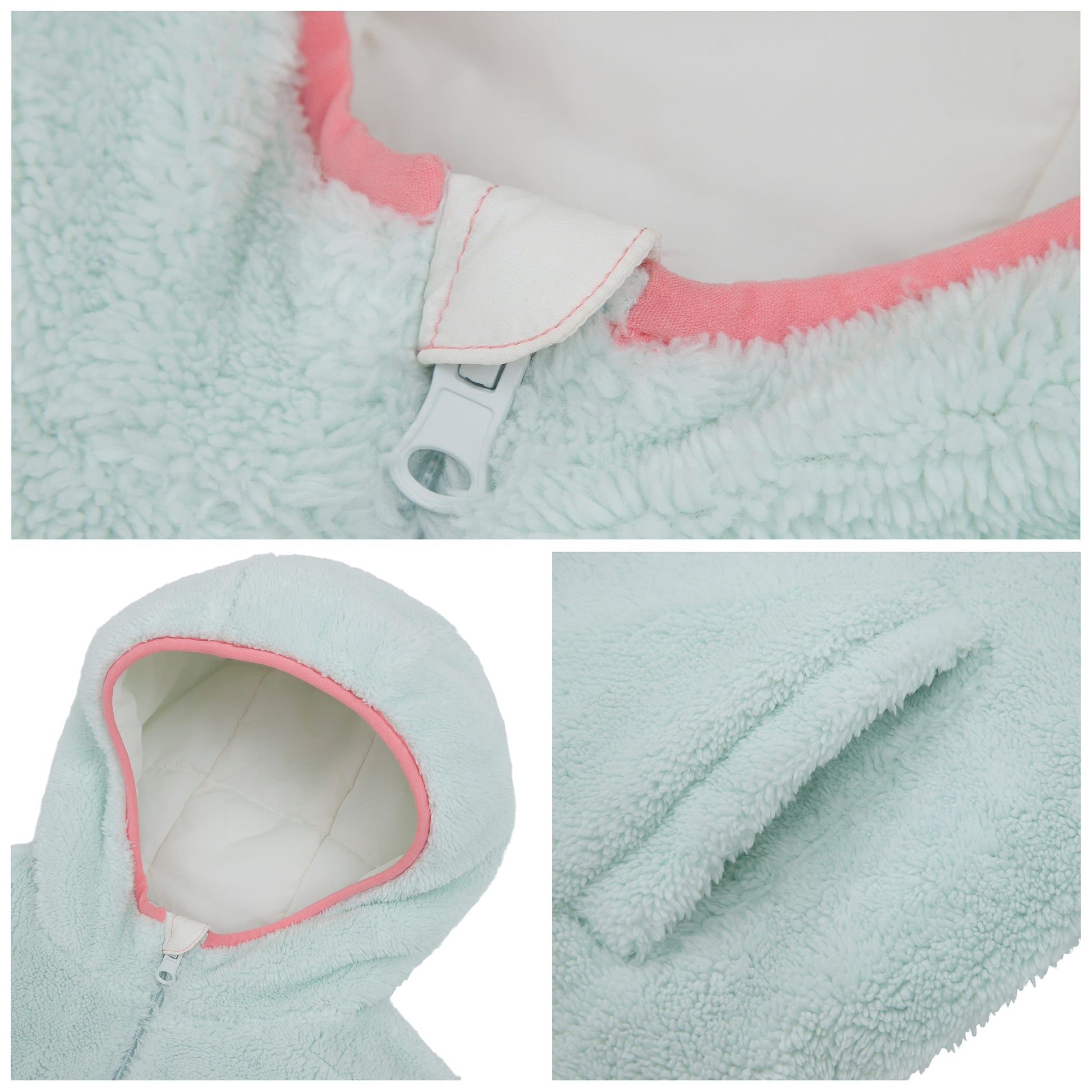 Girls Reversible Puffer Jacket with Gradient Print Solid Color Quilted Outerwear - Cotton Candy Ombre Coats & Jackets Rokka&Rolla