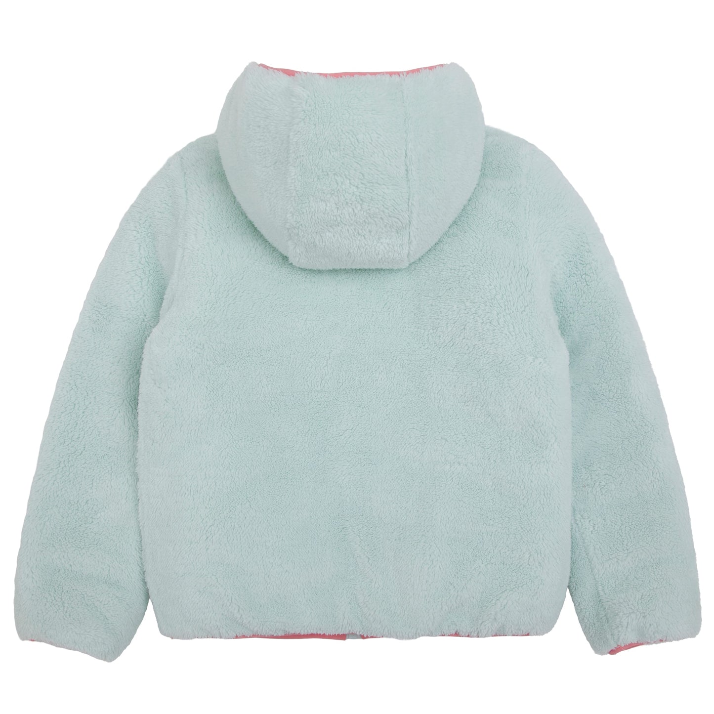 Girls Reversible Puffer Jacket with Gradient Print Solid Color Quilted Outerwear - Cotton Candy Ombre Coats & Jackets Rokka&Rolla