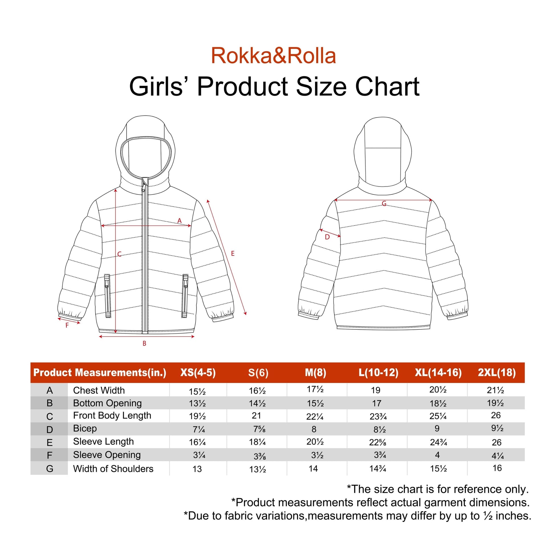Girls Reversible Puffer Jacket with Gradient Print Solid Color Quilted Outerwear - Cotton Candy Ombre Coats & Jackets Rokka&Rolla