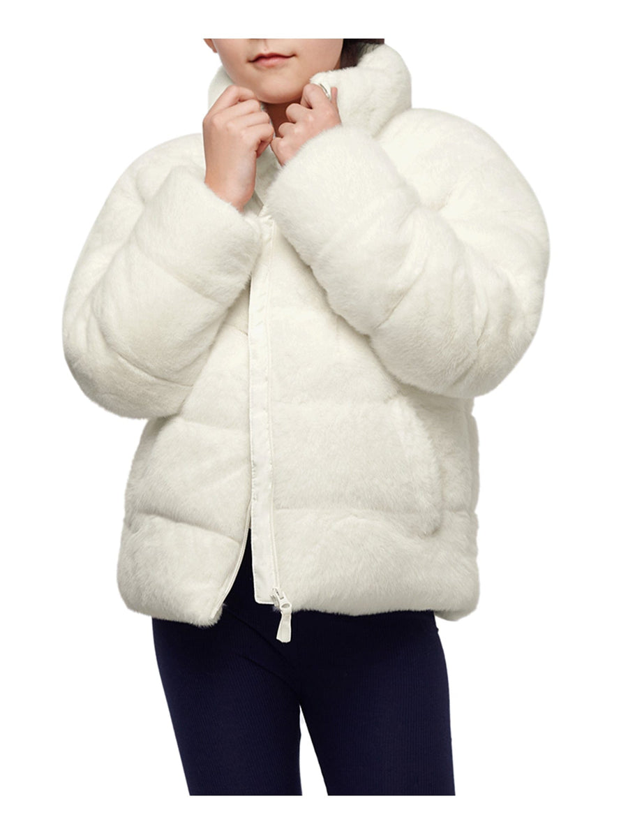 Girls' Teddy Sherpa Puffer Jacket Winter Coat Coats & Jackets Rokka & Rolla
