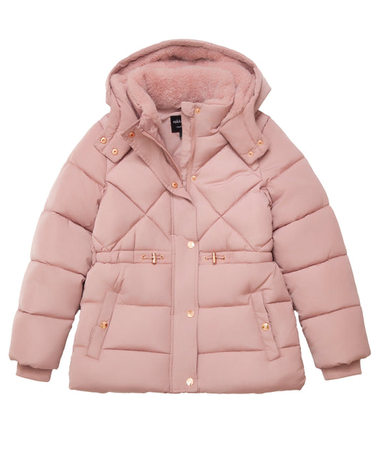 Girls Timeless Quilted Coat Mauve / XS Rokka&Rolla