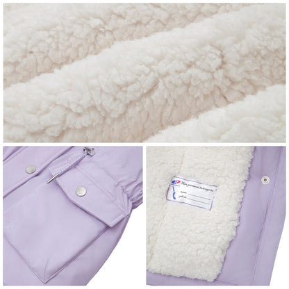 Girls' Water-Resistant Sherpa Fleece Lined Puffer Jacket Winter Parka Coat Coats & Jackets Rokka & Rolla
