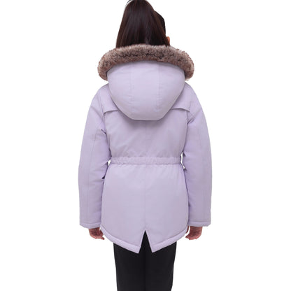 Girls' Water-Resistant Sherpa Fleece Lined Puffer Jacket Winter Parka Coat Coats & Jackets Rokka & Rolla