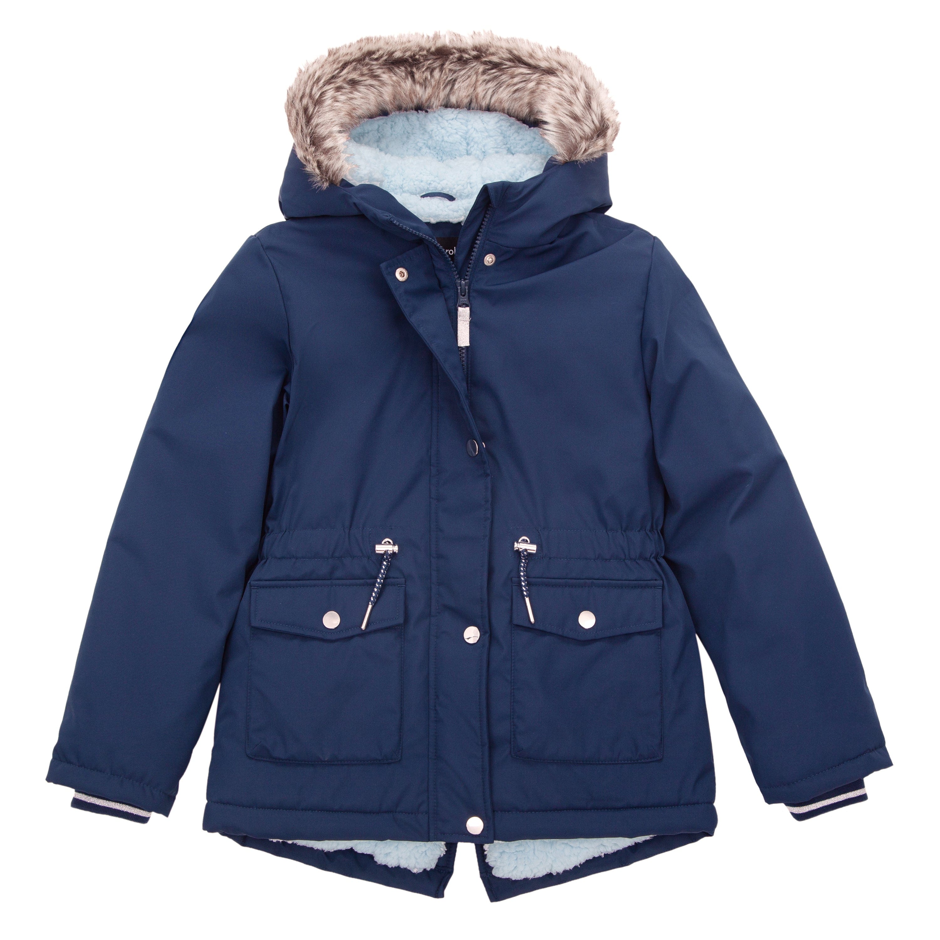 Rokka&Rolla Baby Toddler Girls' Water-Resistant Sherpa Fleece Lined Puffer Jacket