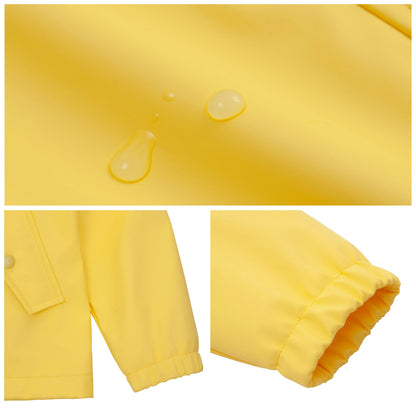 Girls' Waterproof Rubber Slicker Rain Jacket Rain Suits Rokka & Rolla