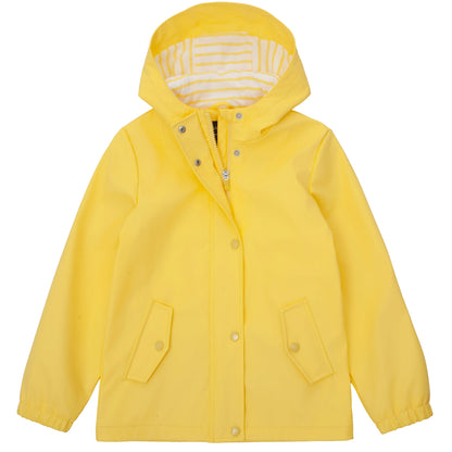 Girls' Waterproof Rubber Slicker Rain Jacket Rain Suits XS / Yellow Rokka & Rolla