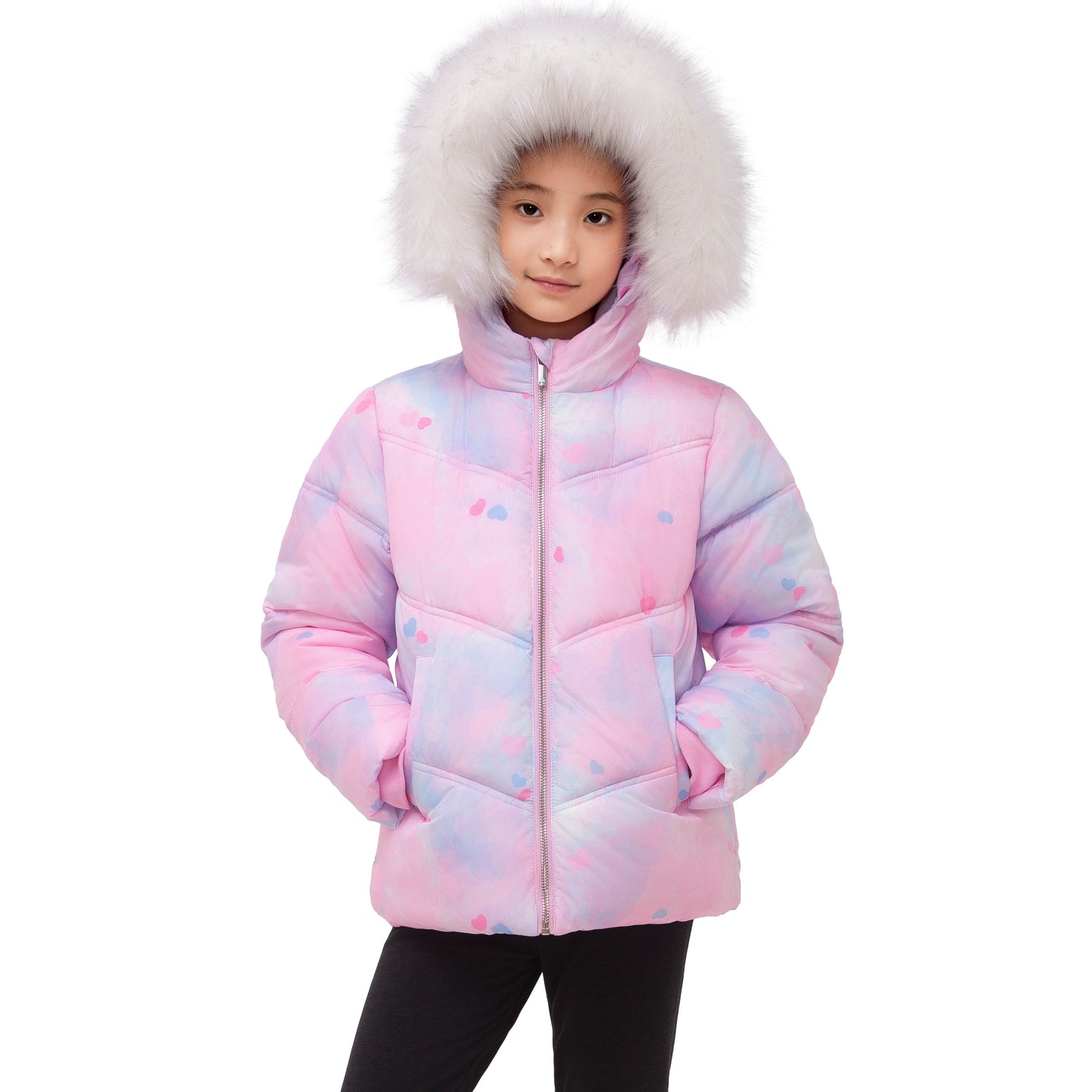 Girls' Heavyweight Puffer Jacket Bubble Coat