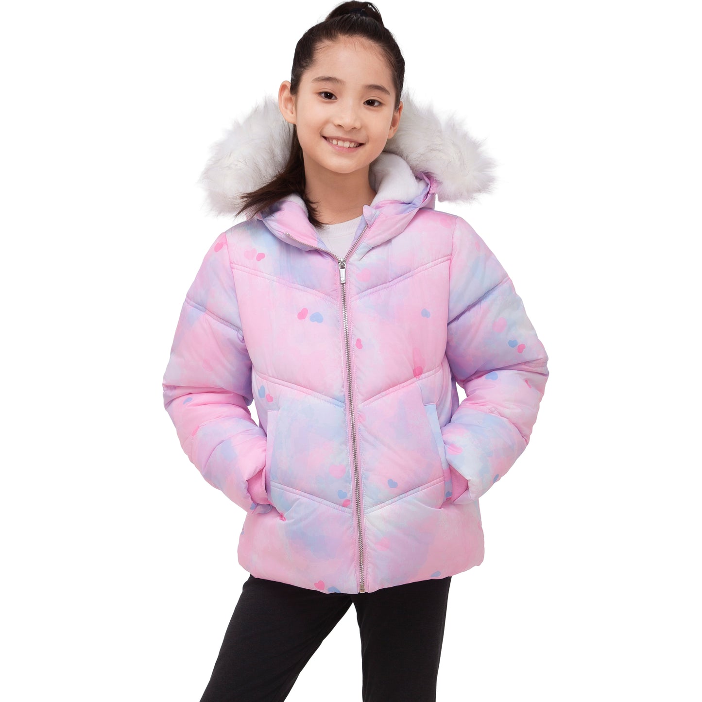 Girls' Heavyweight Puffer Jacket Bubble Coat