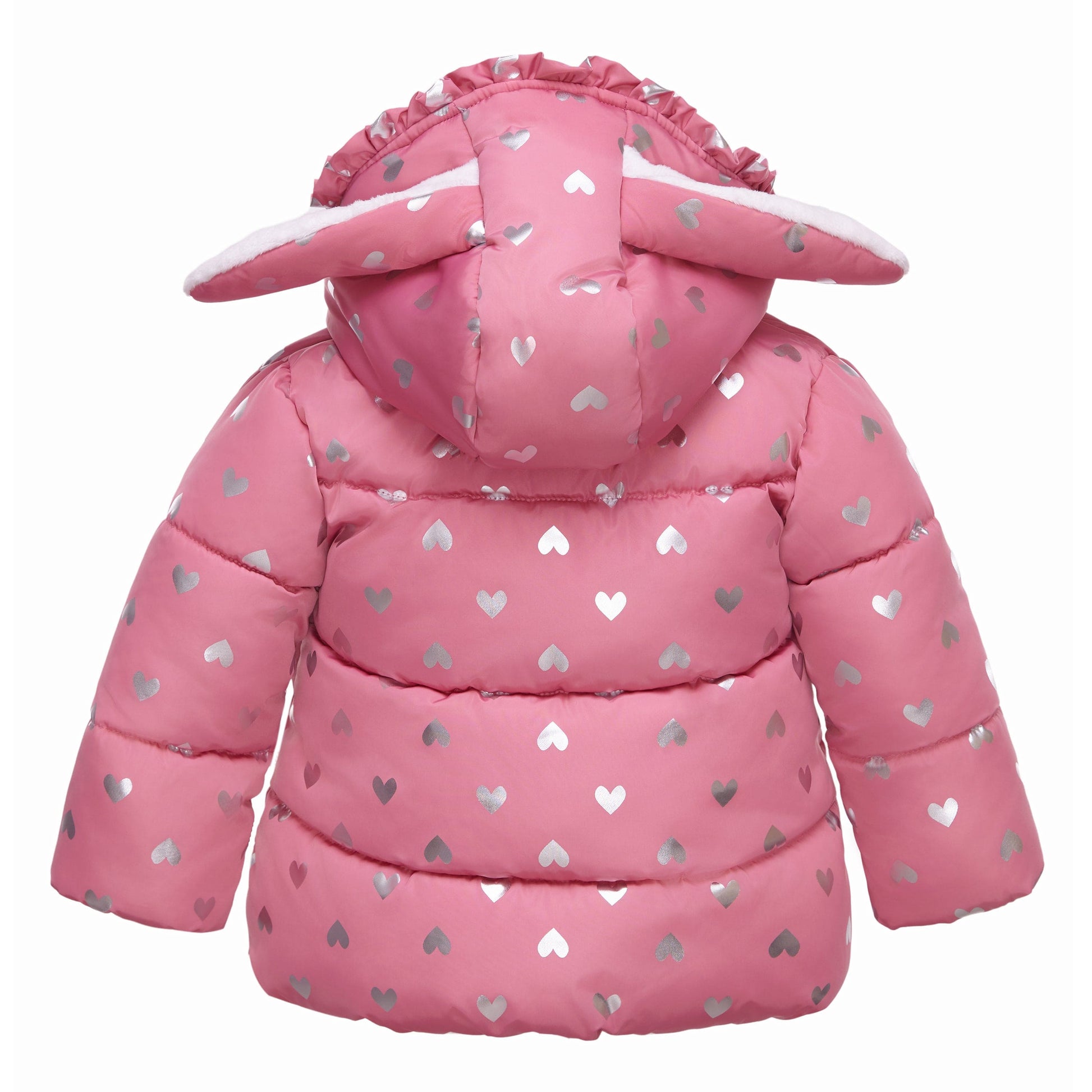 Infant Girls' Soft Fur Hooded Puffer Jacket Baby & Toddler Outerwear Rokka & Rolla