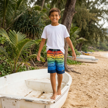Boys' Quick Dry Mesh Lined Swim Trunks - Rokka&Rolla