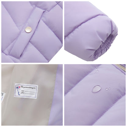 Girls' Jacket Lightweight Long Puffer Jacket