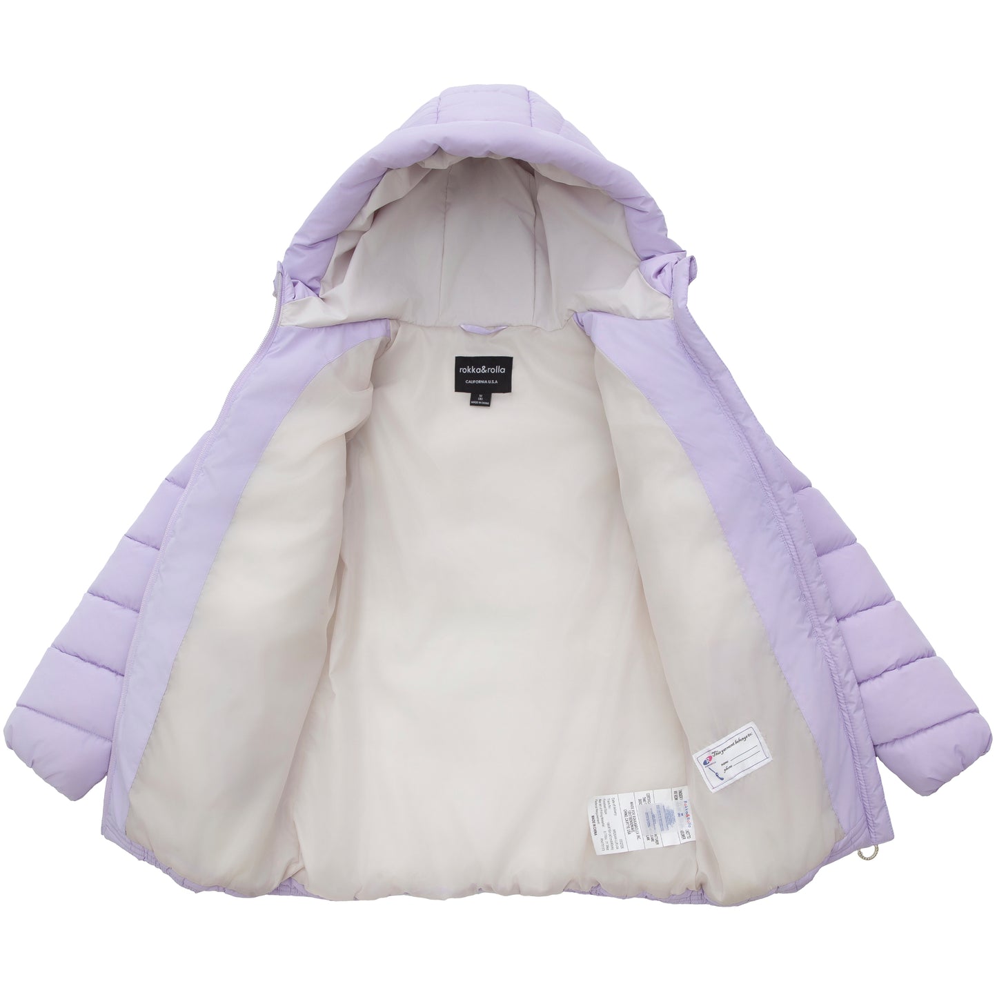 Girls' Jacket Lightweight Long Puffer Jacket