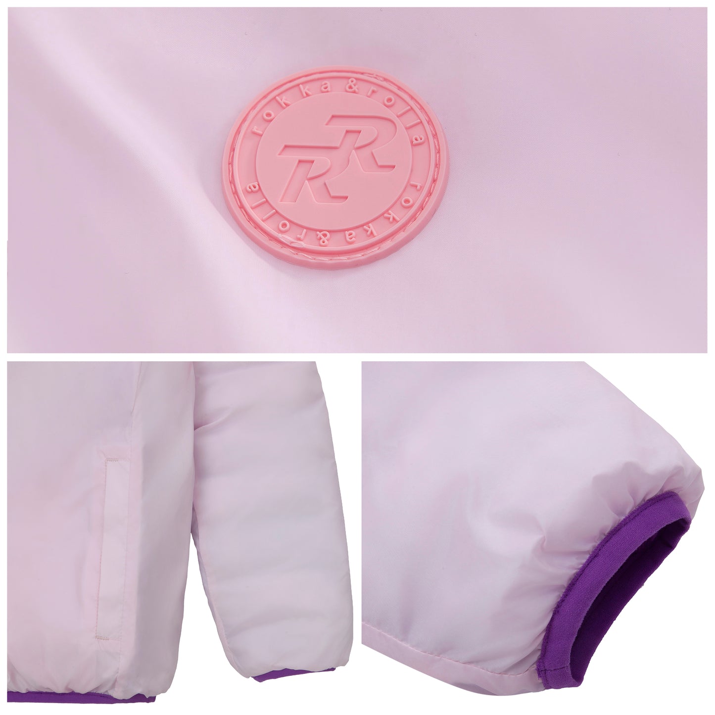 Girls' Reversible Lightweight Puffer Jacket