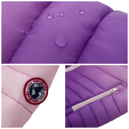 Girls' Reversible Lightweight Puffer Jacket