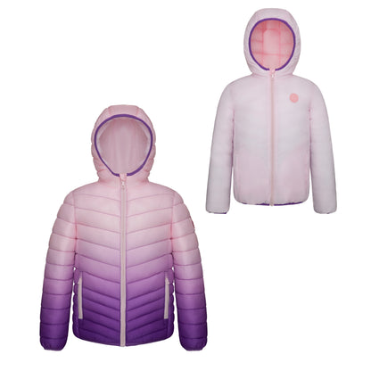 Girls' Reversible Lightweight Puffer Jacket