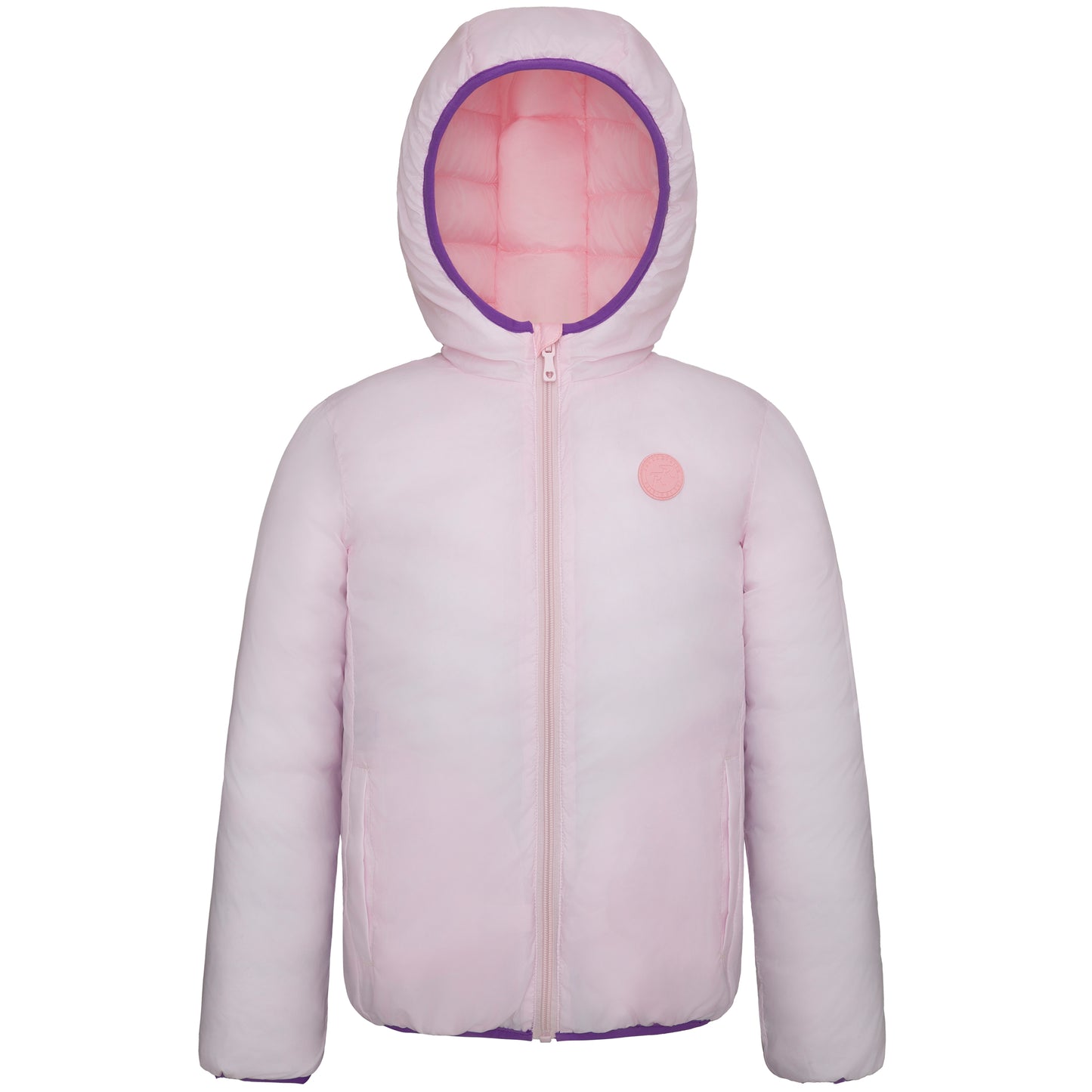 Girls' Reversible Lightweight Puffer Jacket